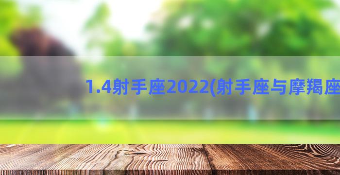 1.4射手座2022(射手座与摩羯座)