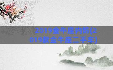 2019金牛座内饰(2019款金牛座二手车)