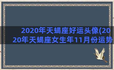 2020年天蝎座好运头像(2020年天蝎座女生年11月份运势)