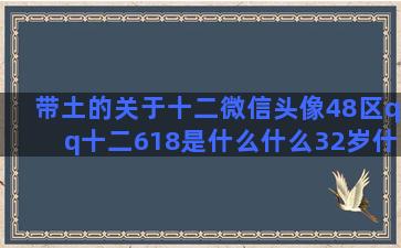 带土的关于十二微信头像48区qq十二618是什么什么32岁什么玩人的各个12星座的含义